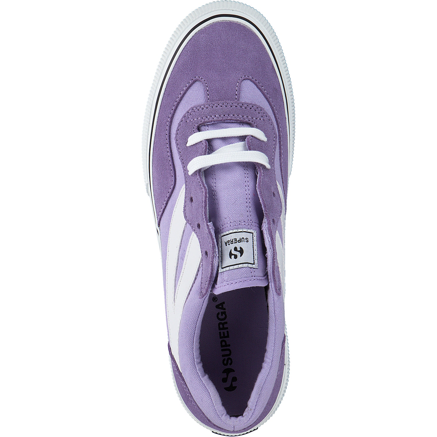 Superga 3041 Revolly Colorblock S1151MW, Schnürschuhe, Damen, violet lilla white