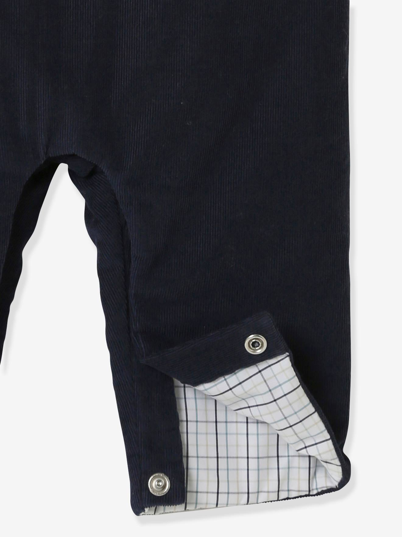 Salopette bébé en velours CYRILLUS beige