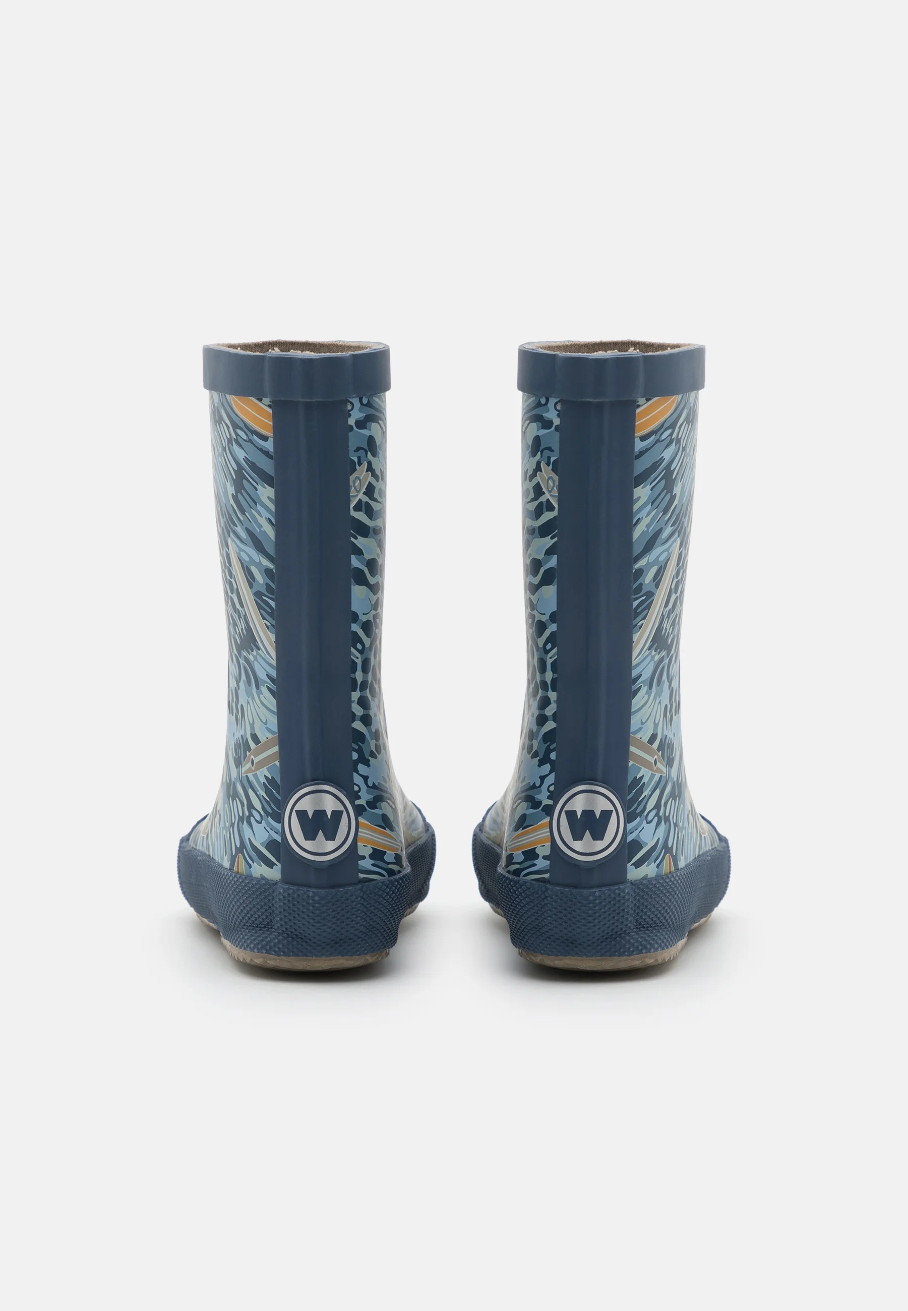 Botas de goma con estampado de trigo y barro unisex - Botas de goma