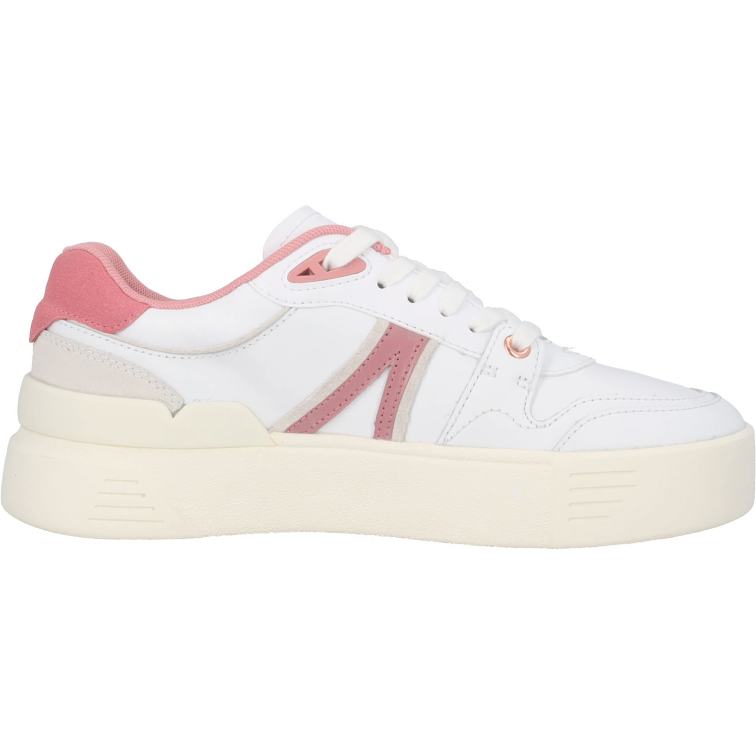 Lacoste L002 Evo 47SFA0050, Schnürschuhe, Damen, weiß / light pink
