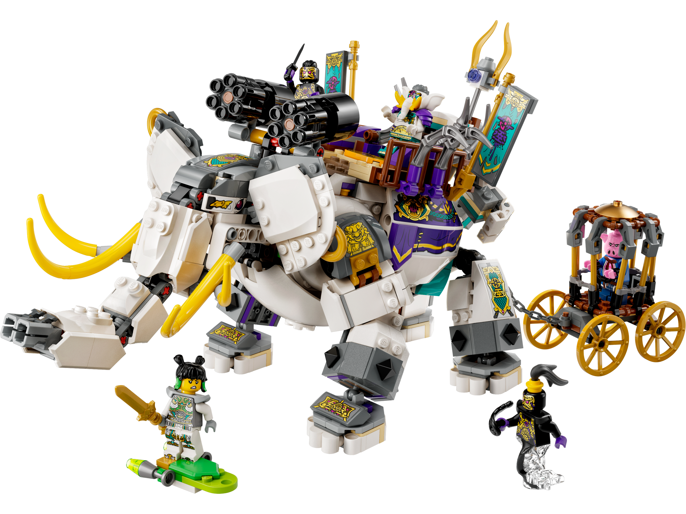 Yellow Tusk Elephant 80043