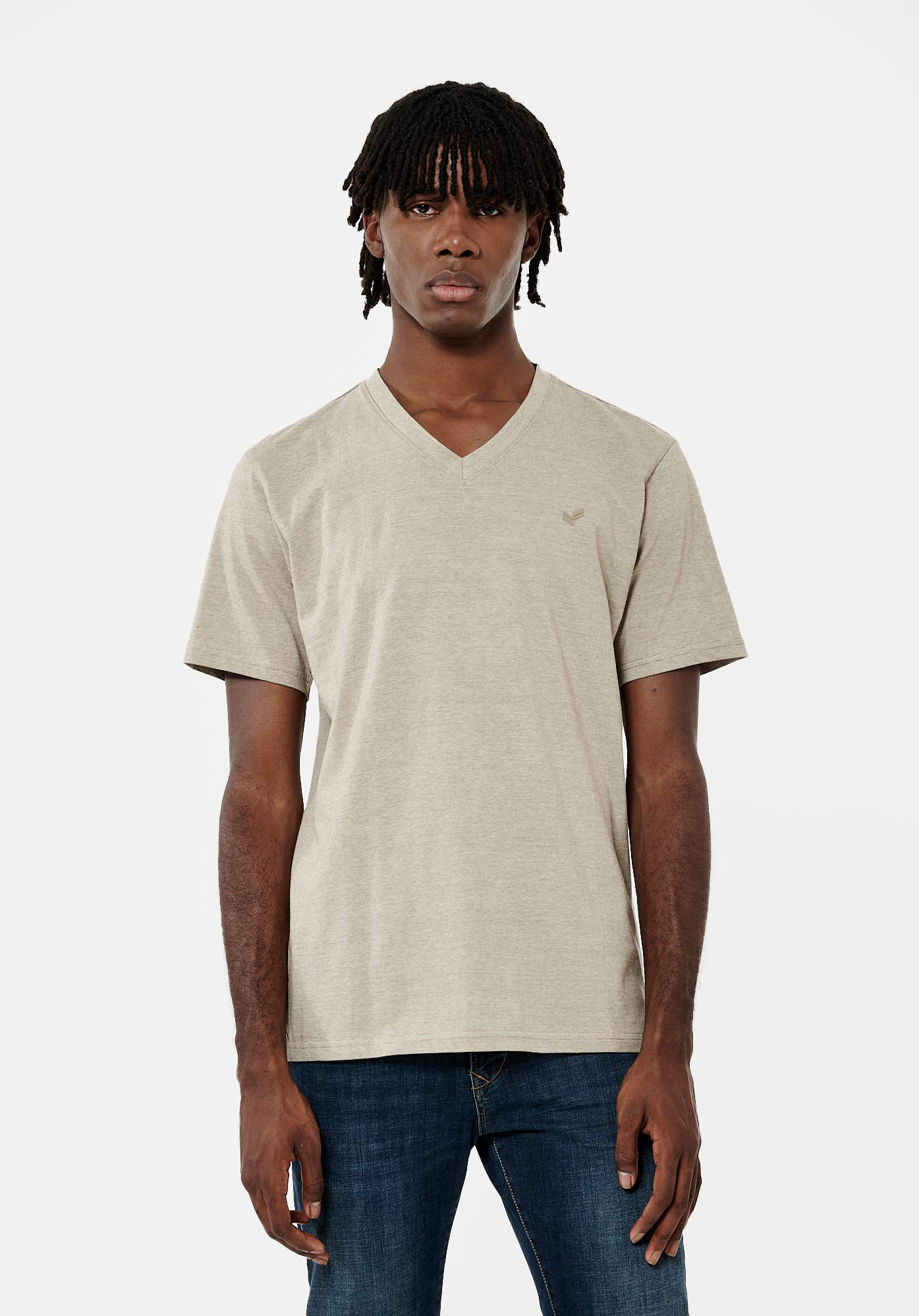 SAVE   T-shirt chiné Homme en 100% coton