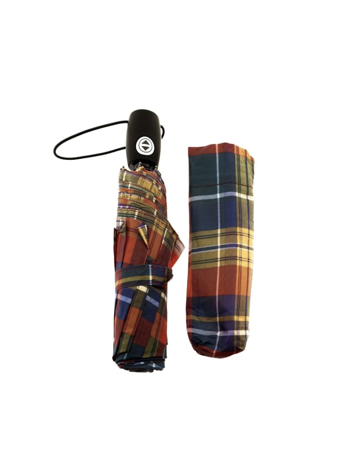 COFI 1453 Kompakter Taschenschirm in Karomuster mit Schutzhülle in Motiv 2 günstig kaufen onesize