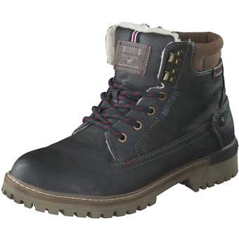 Mustang Schnür Boots in grau