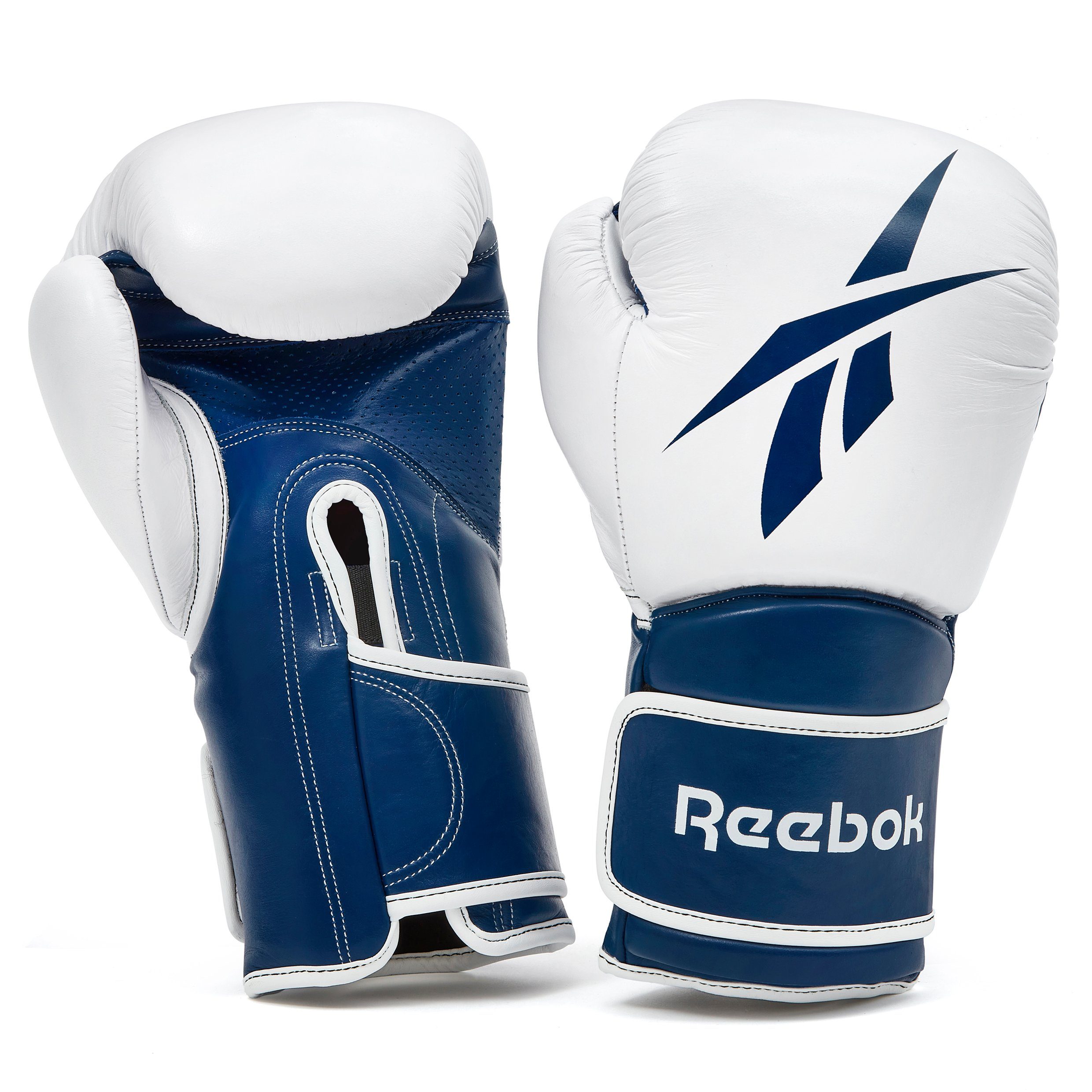 Reebok Boxhandschuhe Reebok Leder-Boxhandschuhe, mit belüfteten Handflächen