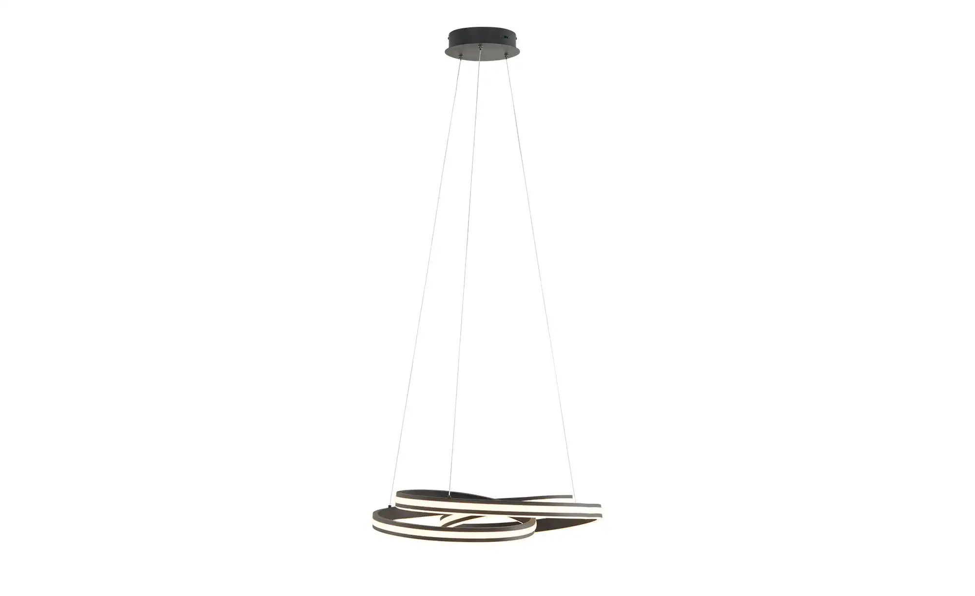 Trio LED-Pendelleuchte, schwarz ´gedreht´