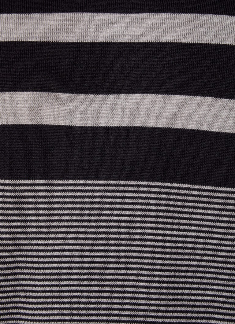 Armani Exchange Fine-knit pullover in merino wool blend with stripe print