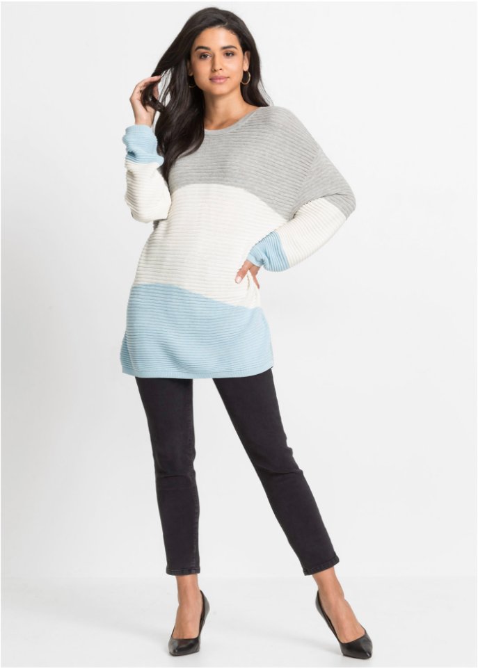 Pullover mit Rippmuster