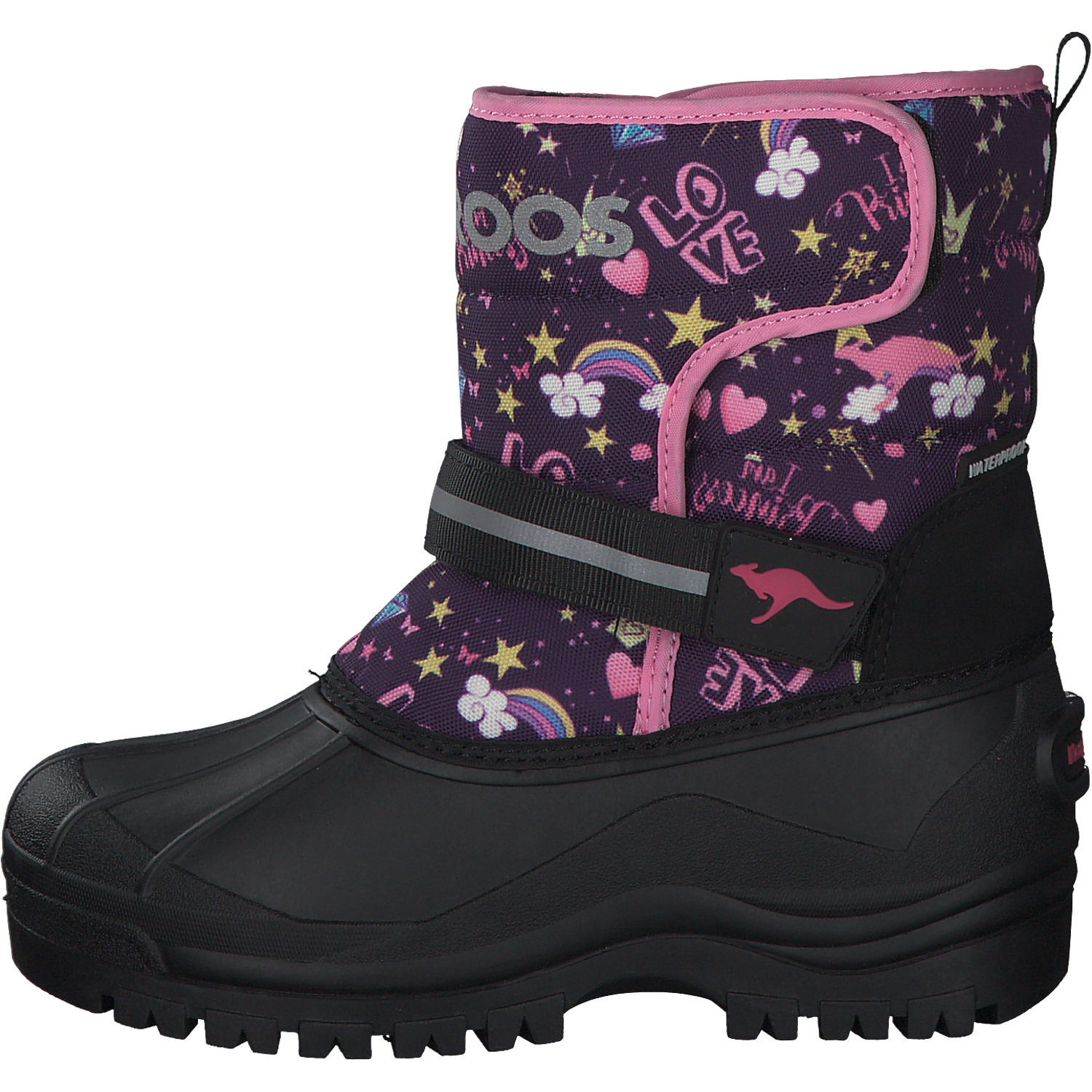 KangaROOS K-Shell II 02223, Winterstiefel, Kinder, purple/princess