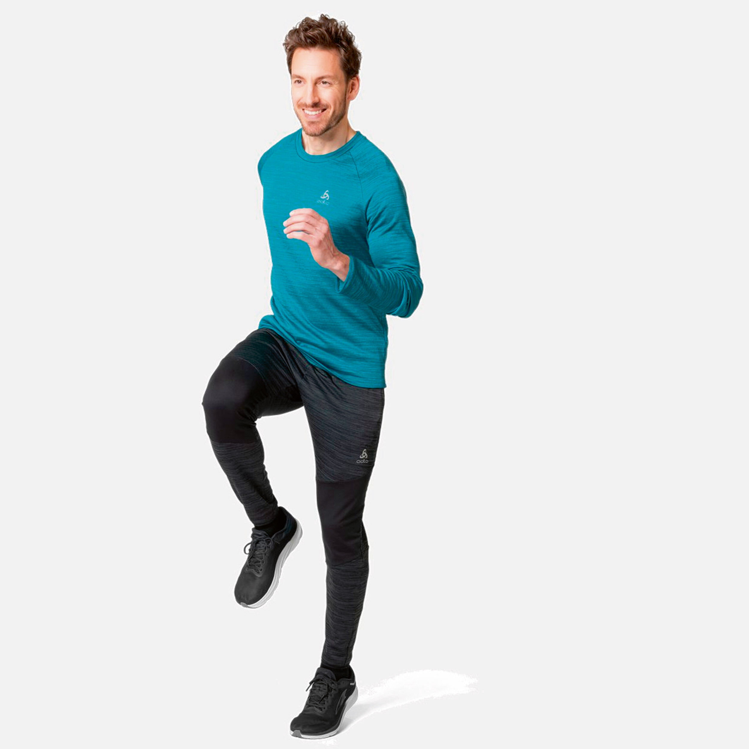 Essential Thermal Mid Layer Lauftop Herren - Petrol