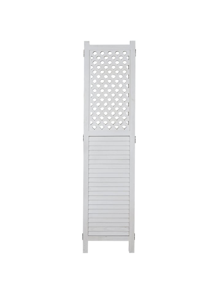 MCW Paravent A84 mit Ornamente, Weiß günstig kaufen onesize