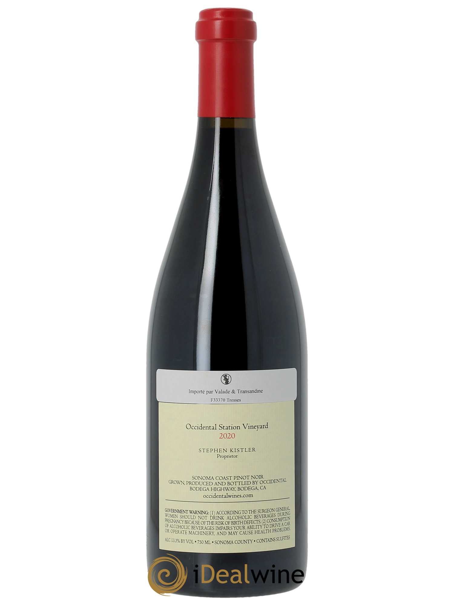 Sonoma Coast Occidental Station Vineyard  2020 - Lot de 1 Bouteille