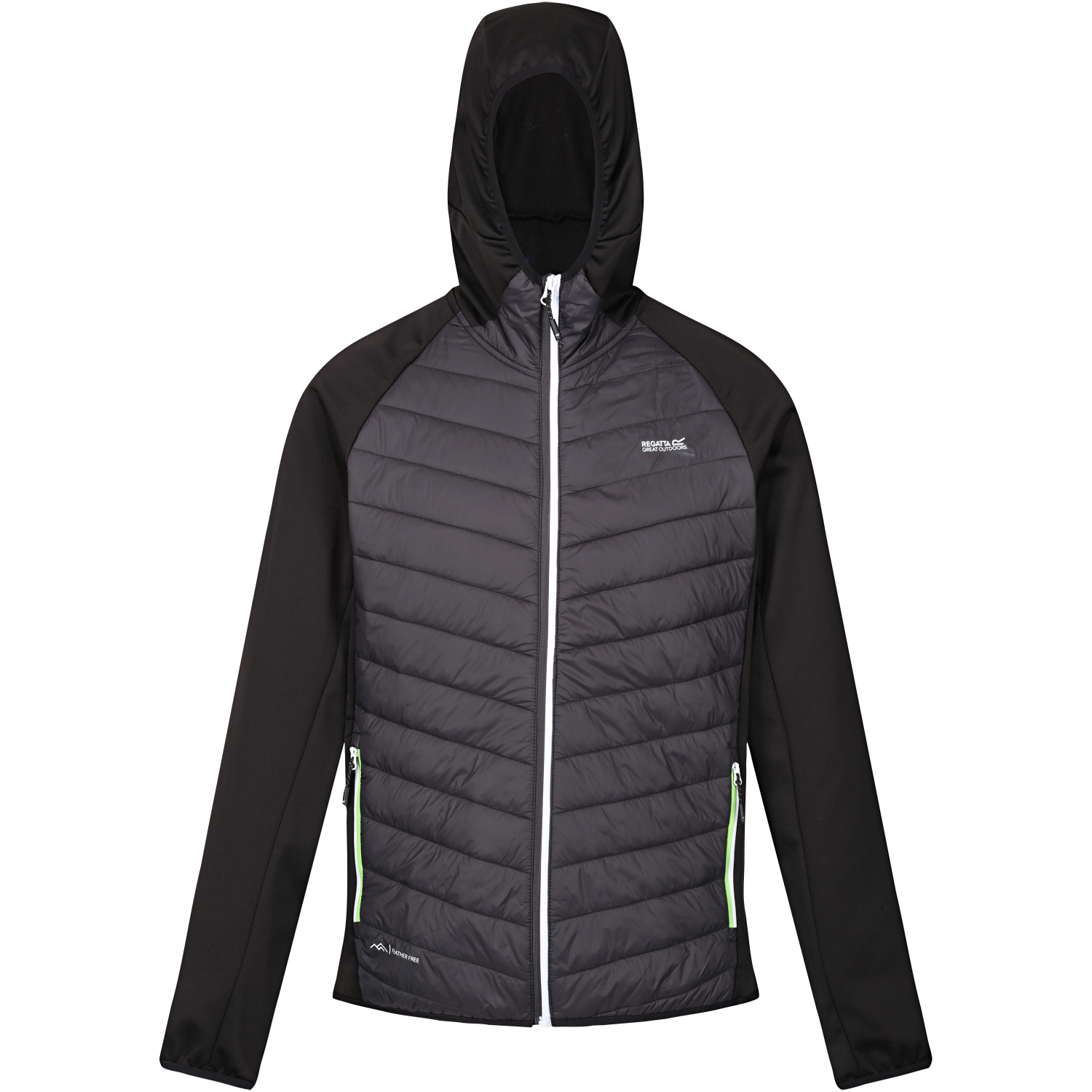 Regatta Herren Jacke Andreson VIII Hybrid (schwarz/grau)