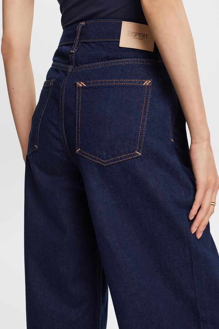 Retro-Jeans mit weitem Bein, 100 % Baumwolle