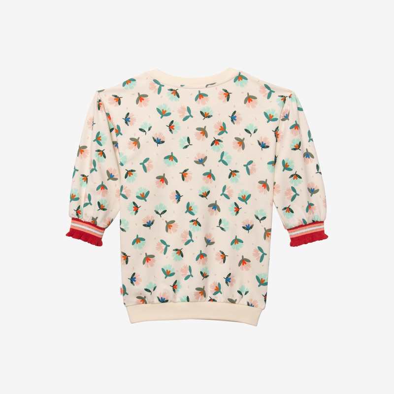Robe-sweat bébé fille herbier blanche Catimini