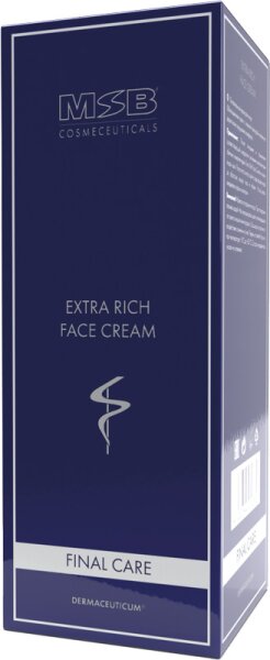 MSB Cosmeceuticals Final Care Extra Rich Face Cream Gesichtscreme