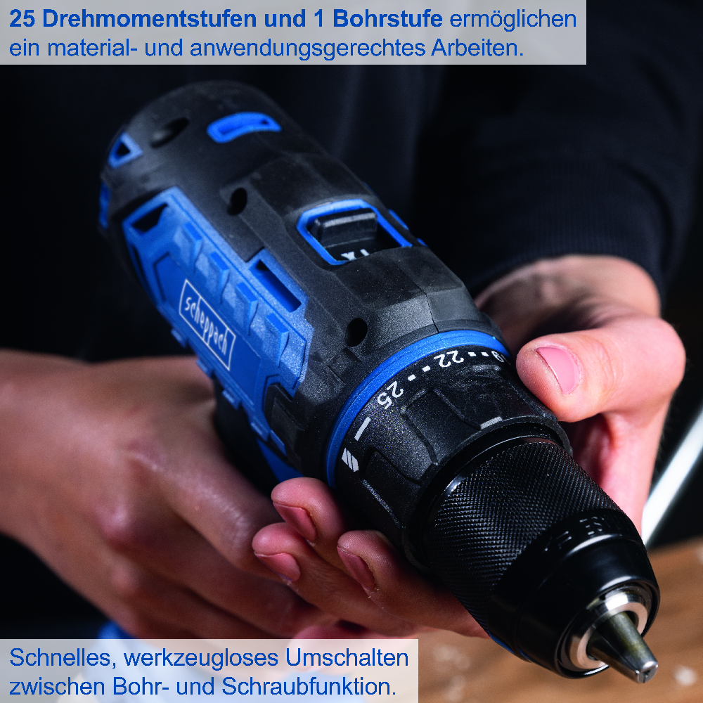 Scheppach Akku Bohrschrauber C-DD45-X