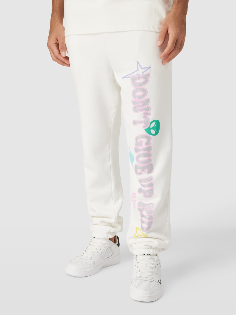 Sweatpants mit Motiv-Print - MATW X REVIEW in offwhite