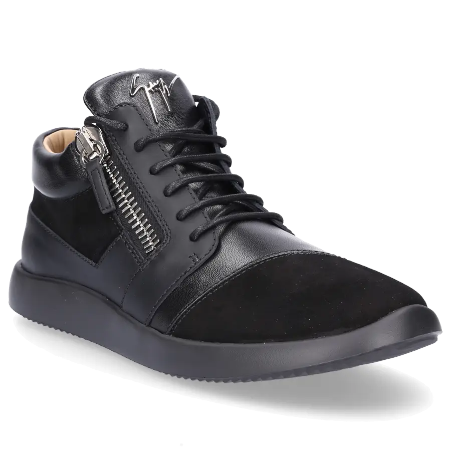 Giuseppe Zanotti - Sneaker high RUNNER Kalbsleder - schwarz