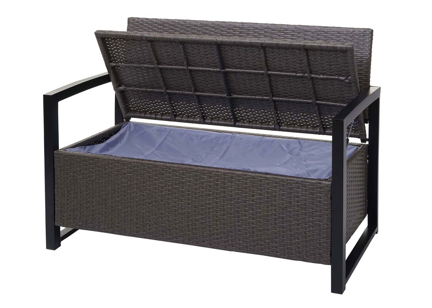 MCW Gartenbank MCW-F39, Garten, wasserabweisender Bezug, Kissenbezug mit Reißverschluss, mit Armlehnen