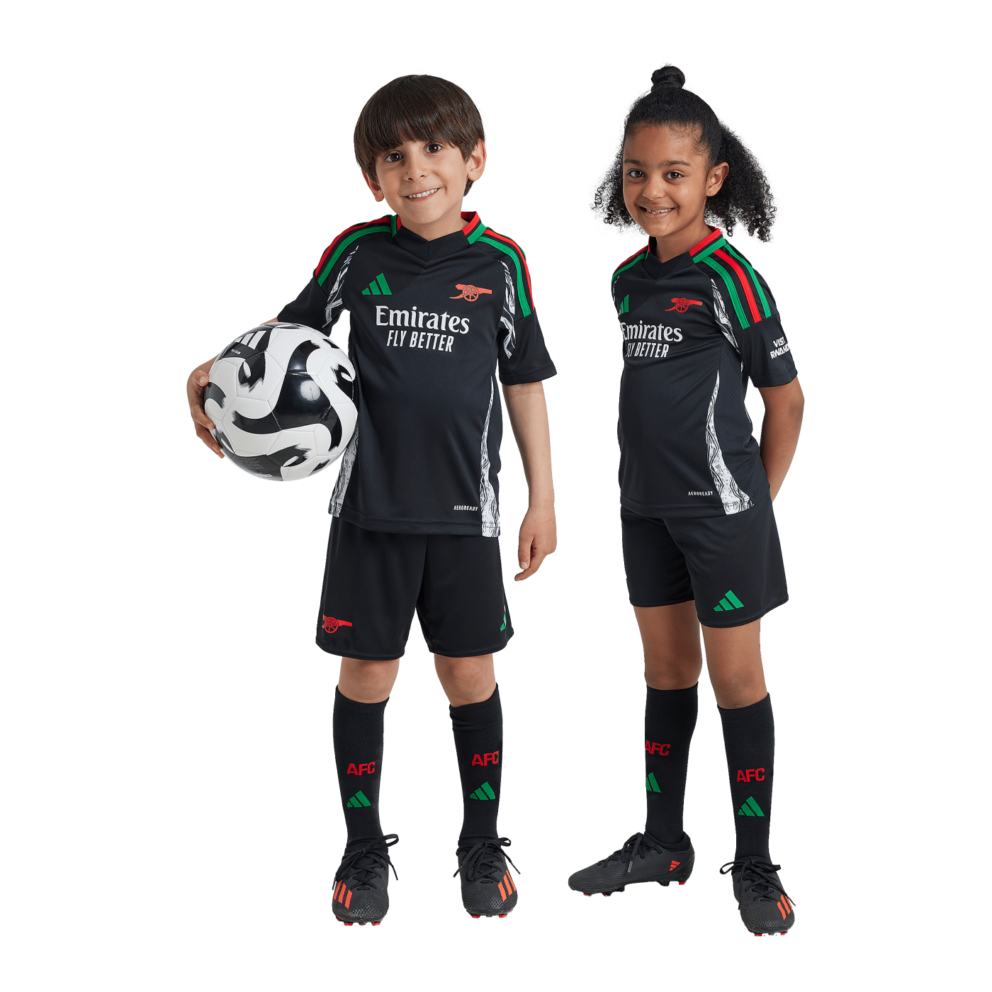 adidas FC Arsenal London Minikit 2024/2025 Away Kids Schwarz