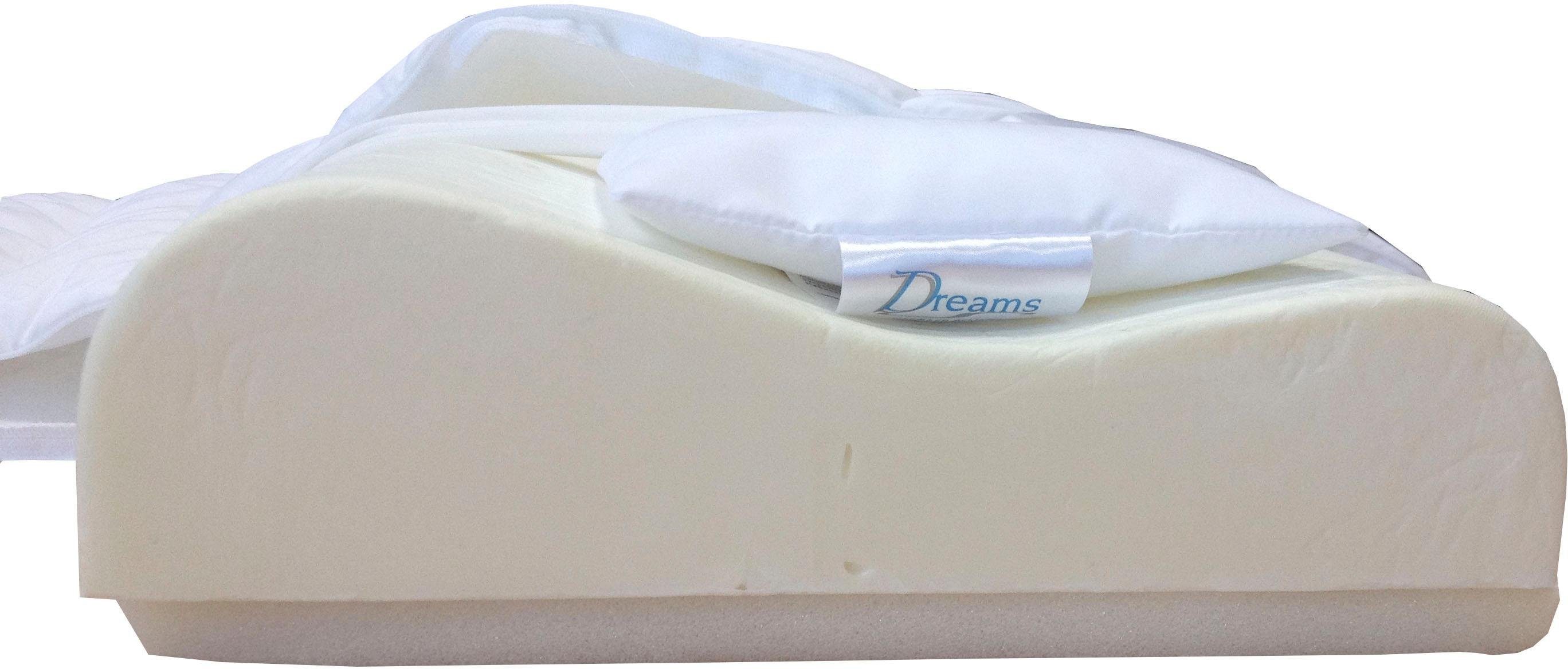 Nackenstützkissen DeLuxe Visco, Dreams, Bezug: 100% Baumwolle, Rückenschläfer, Seitenschläfer