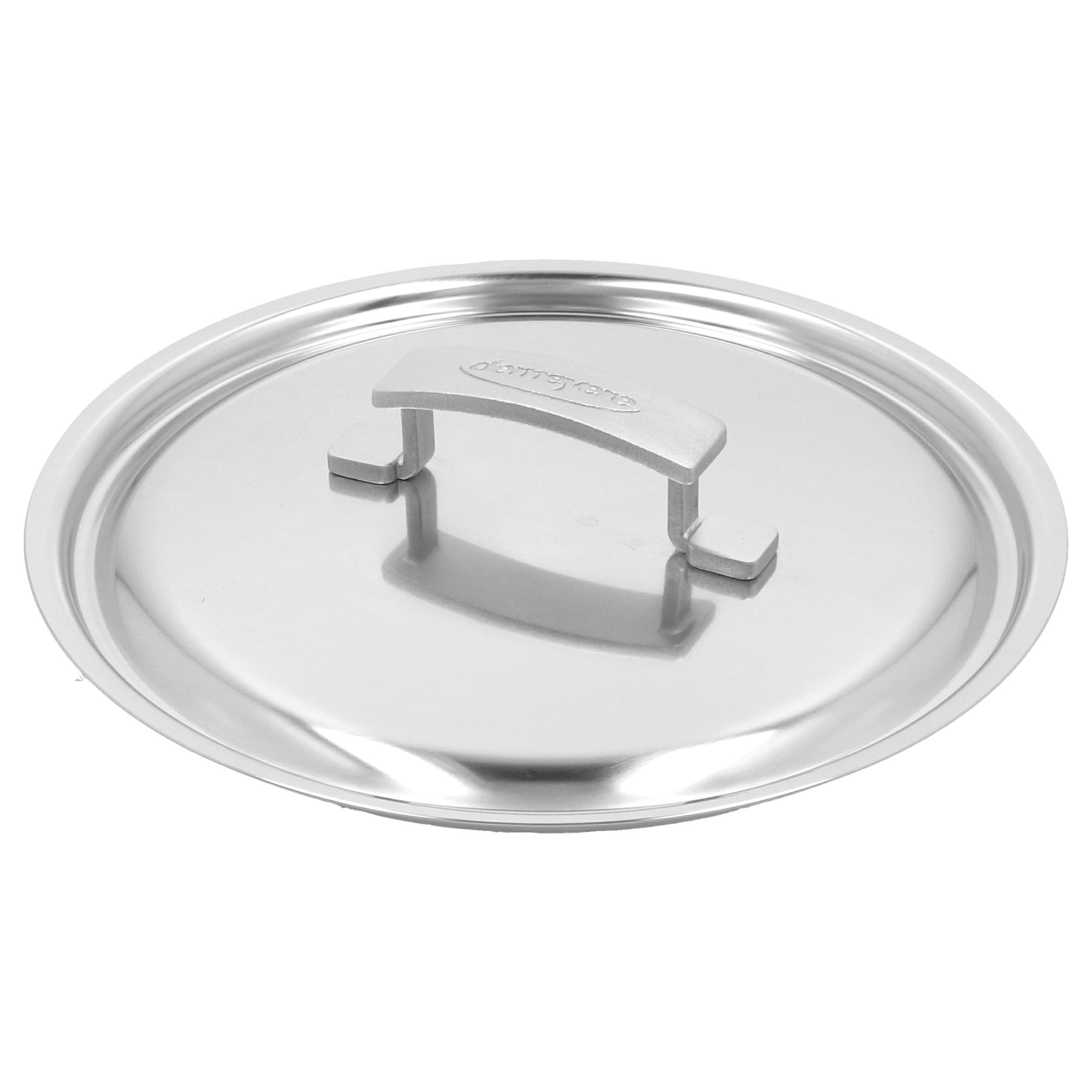 Stieltopf mit Deckel, niedrig 24 cm, 18/10 Edelstahl