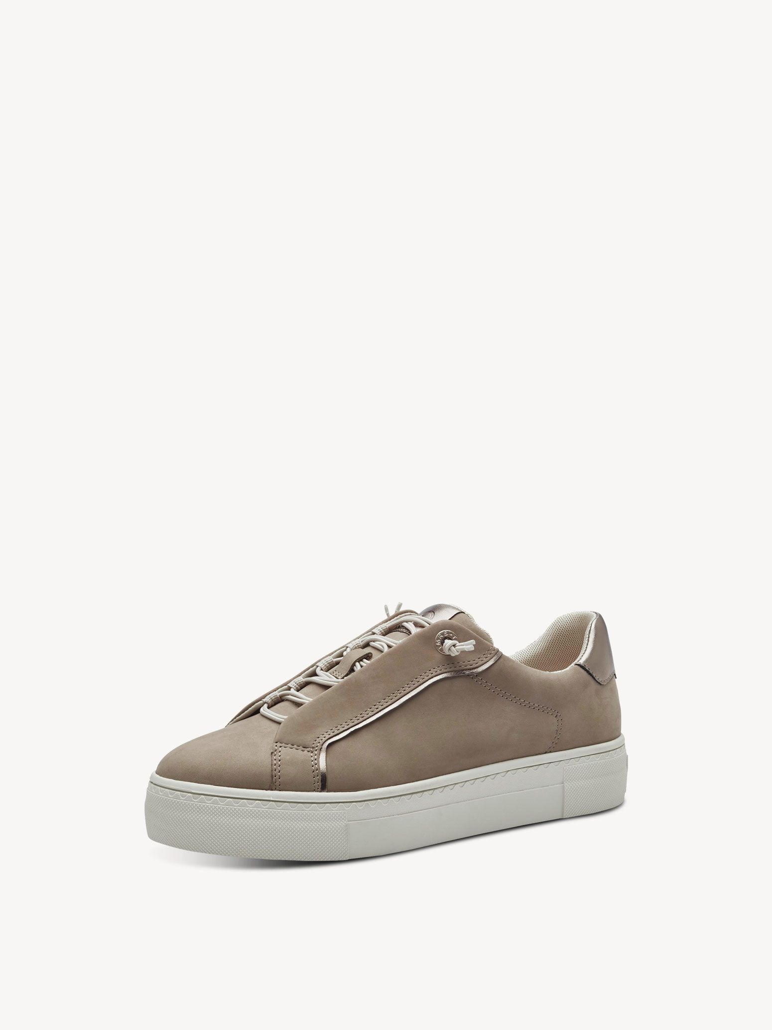 Basket en cuir - beige