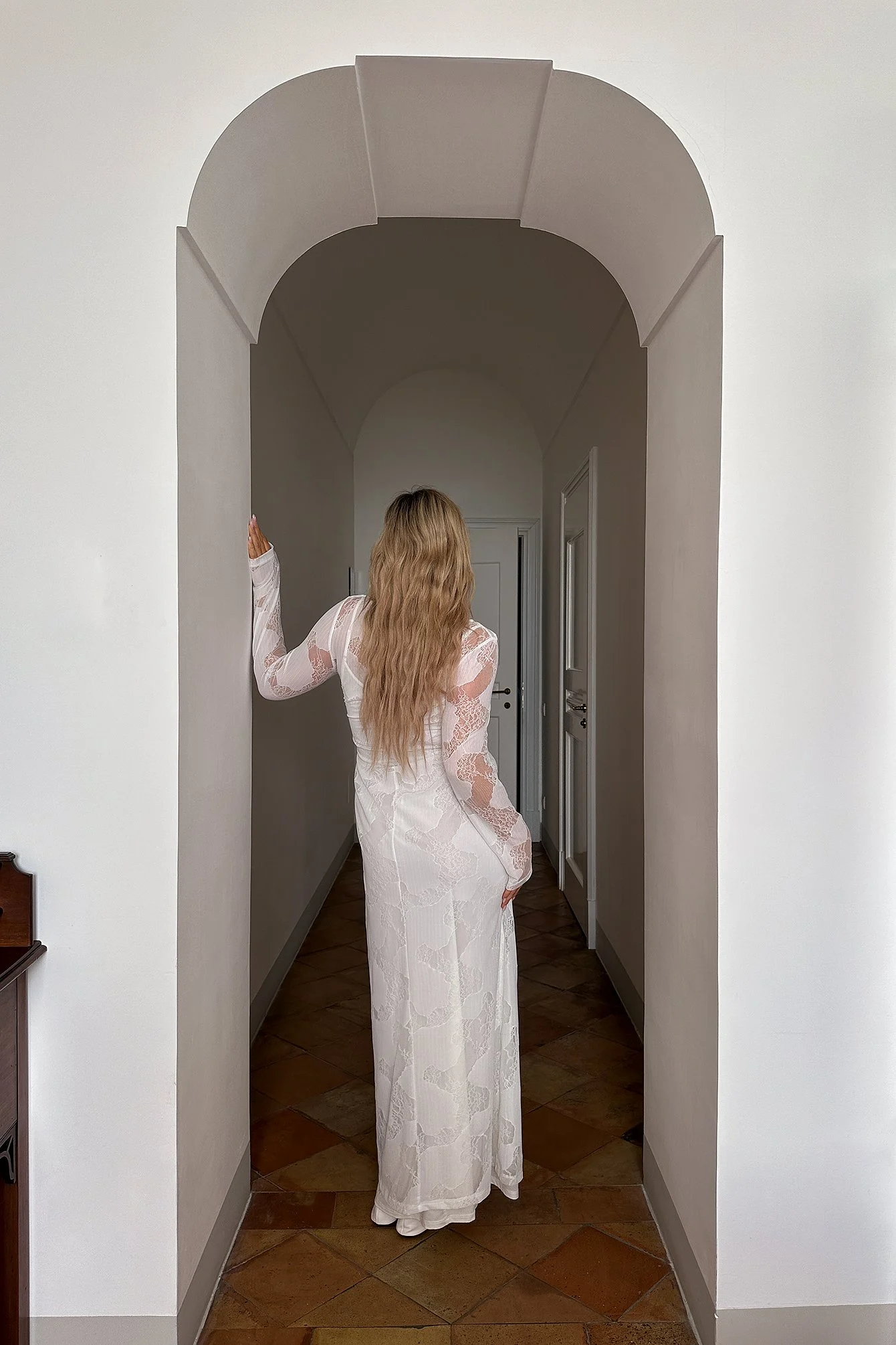 Durchscheinendes Maxikleid
