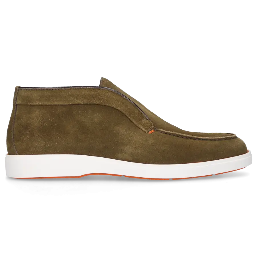 Santoni - Stiefeletten DESERT BOOT Veloursleder - grün