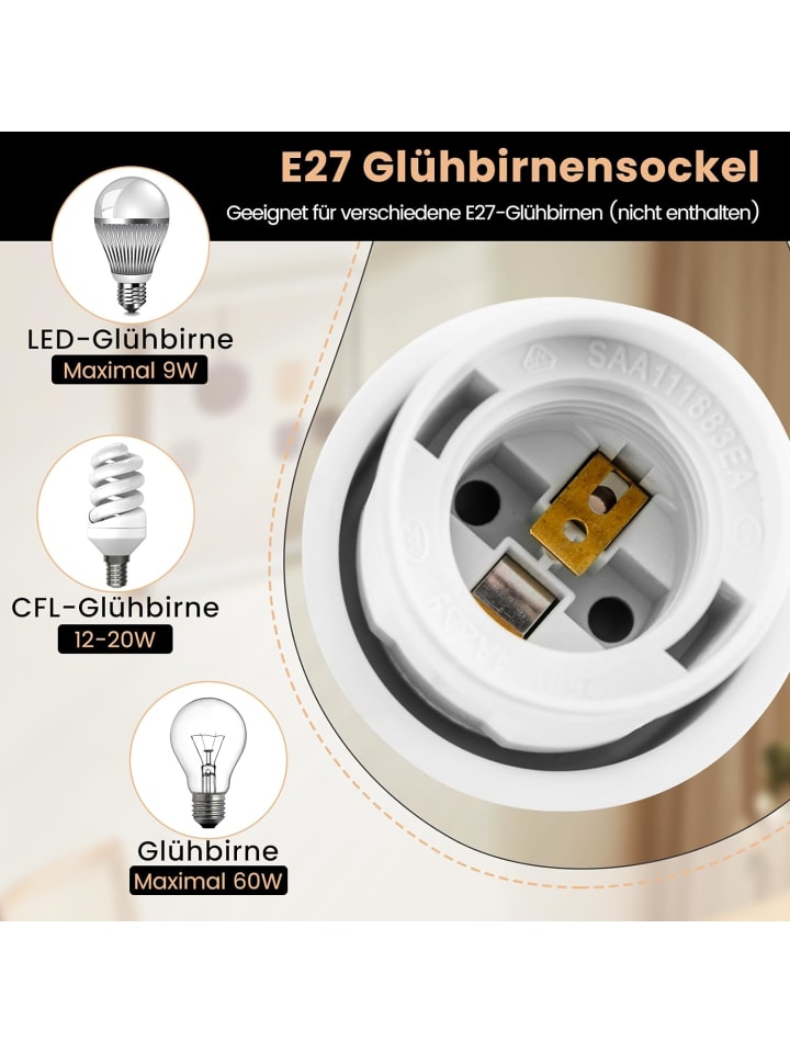 COSTWAY 146cm Stehlampe in Grau günstig kaufen 26 cm