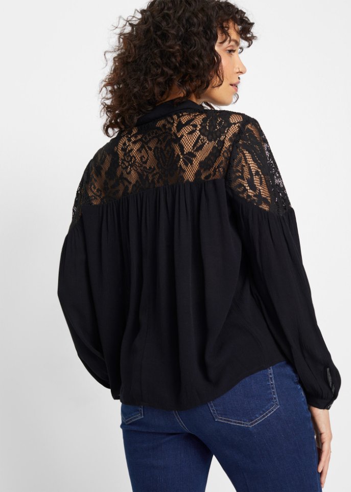 Bluse mit Spitze