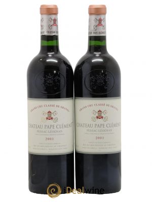 Château Pape Clément Cru Classé de Graves  2001 - Lot de 2 Bouteilles