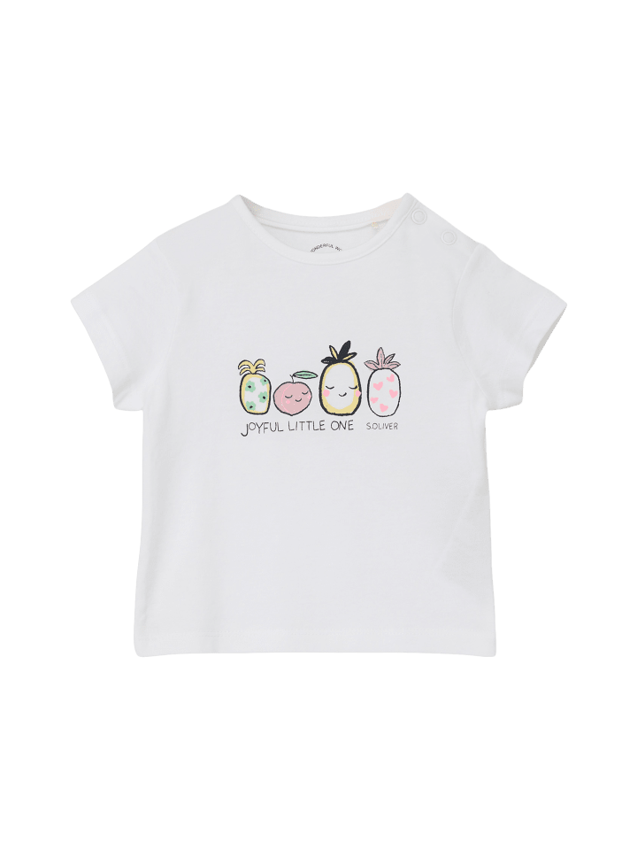 s.Oliver T-Shirt kurzarm in Weiß günstig kaufen