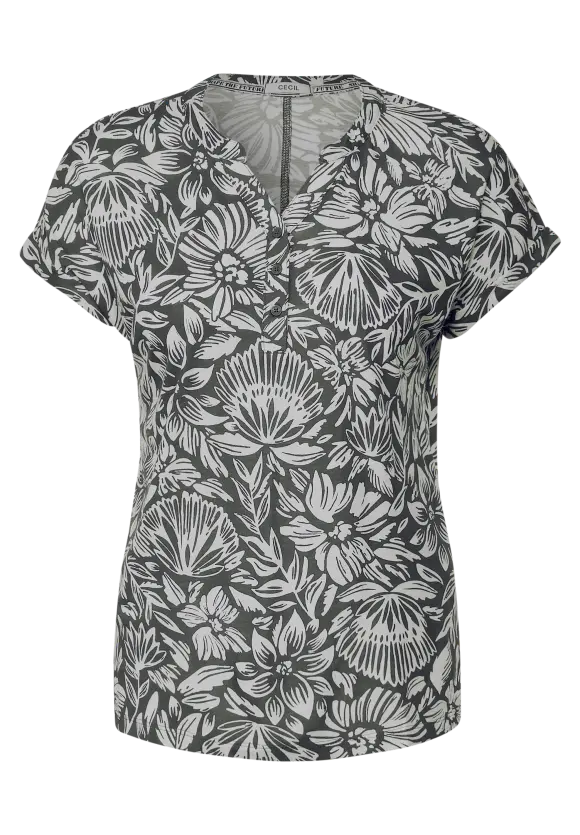 CECIL T-Shirt mit Blumenmuster