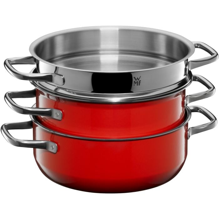 Fusiontec Compact Topf-Set, 3-teilig, Red