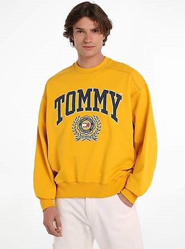 TOMMY-JEANS Herren Sweatshirt BOXY COLLEGE GRAPHIC CREW