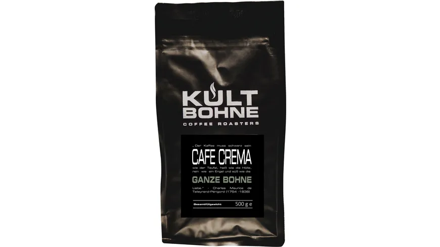 KULTBOHNE Kaffee Bohnen Caffe Crema 500 g