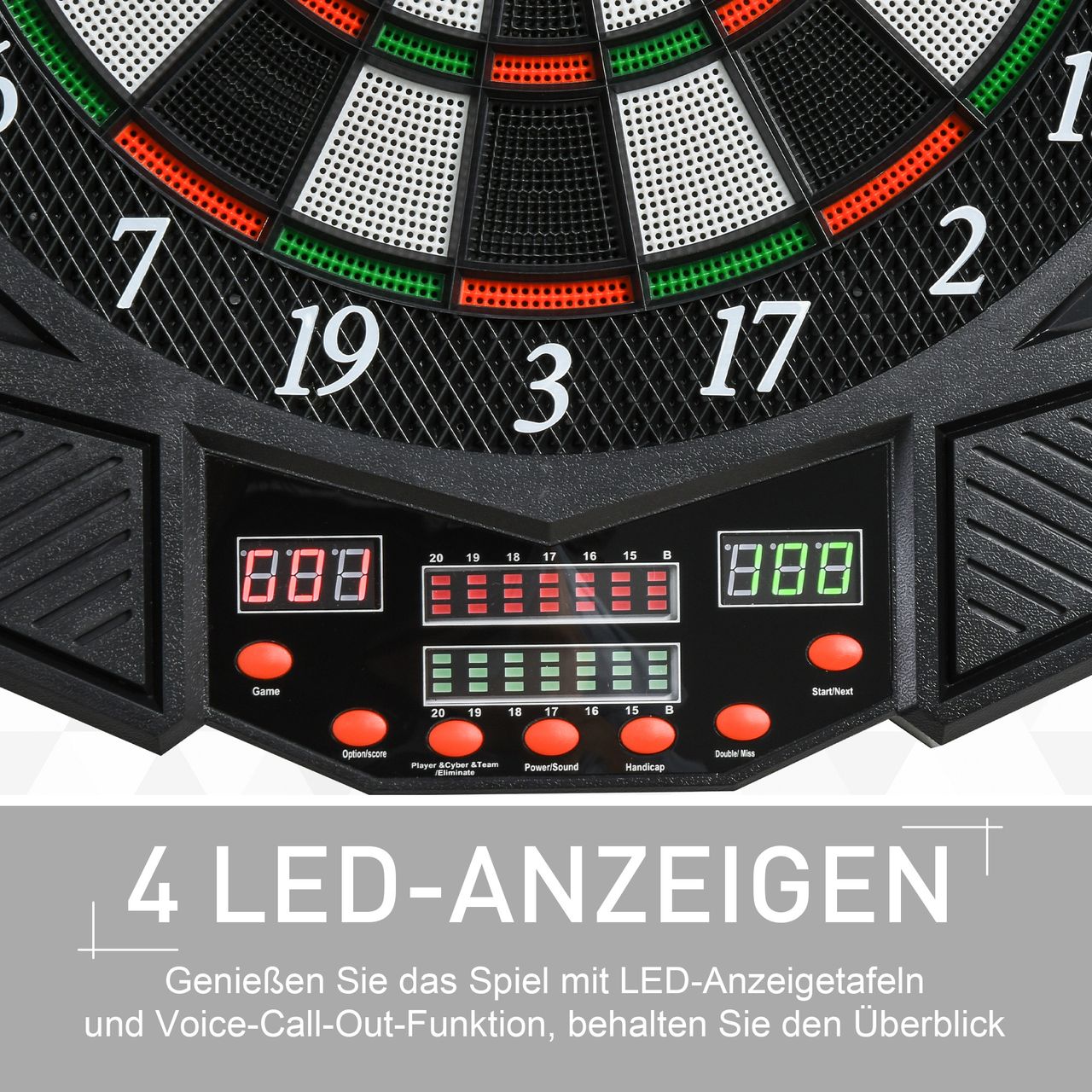 HOMCOM Elektronische Dartscheibe