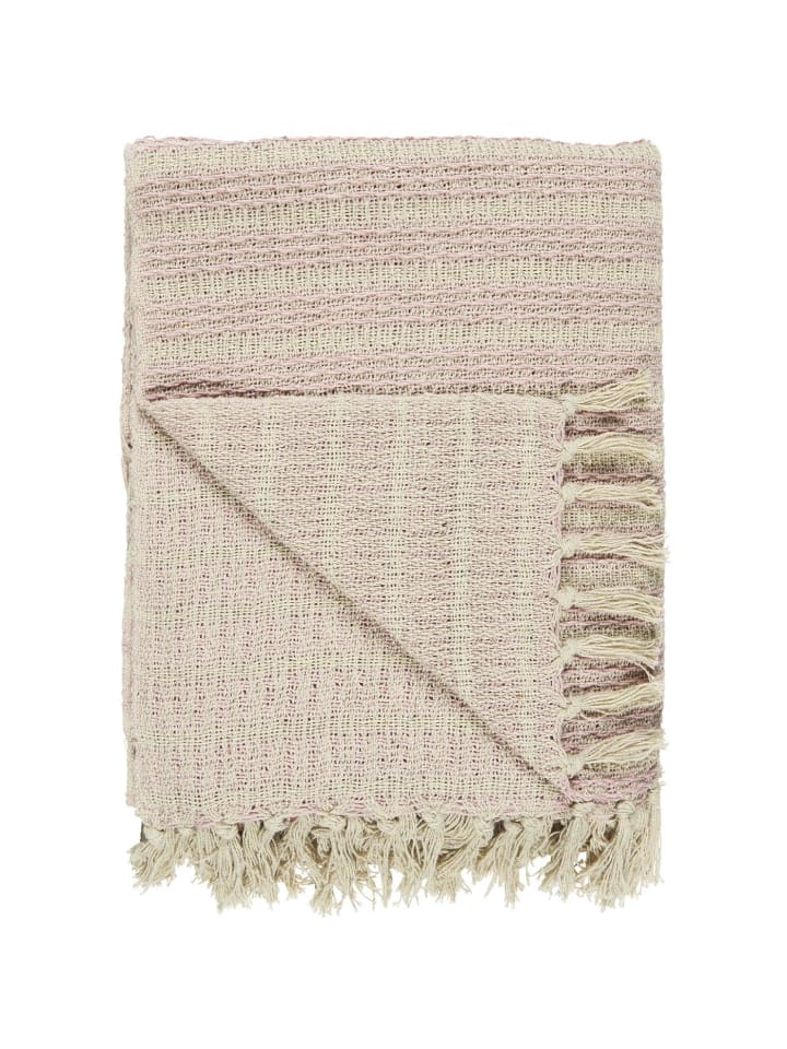 IB Laursen Plaid Hellrosa Creme Streifen Muster 130x160 günstig kaufen onesize