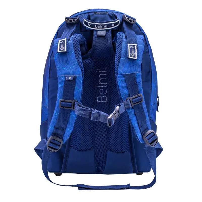 Belmil Premium Backpack & Fanny Pack Estate Blue Ruck﻿sack 2-tlg