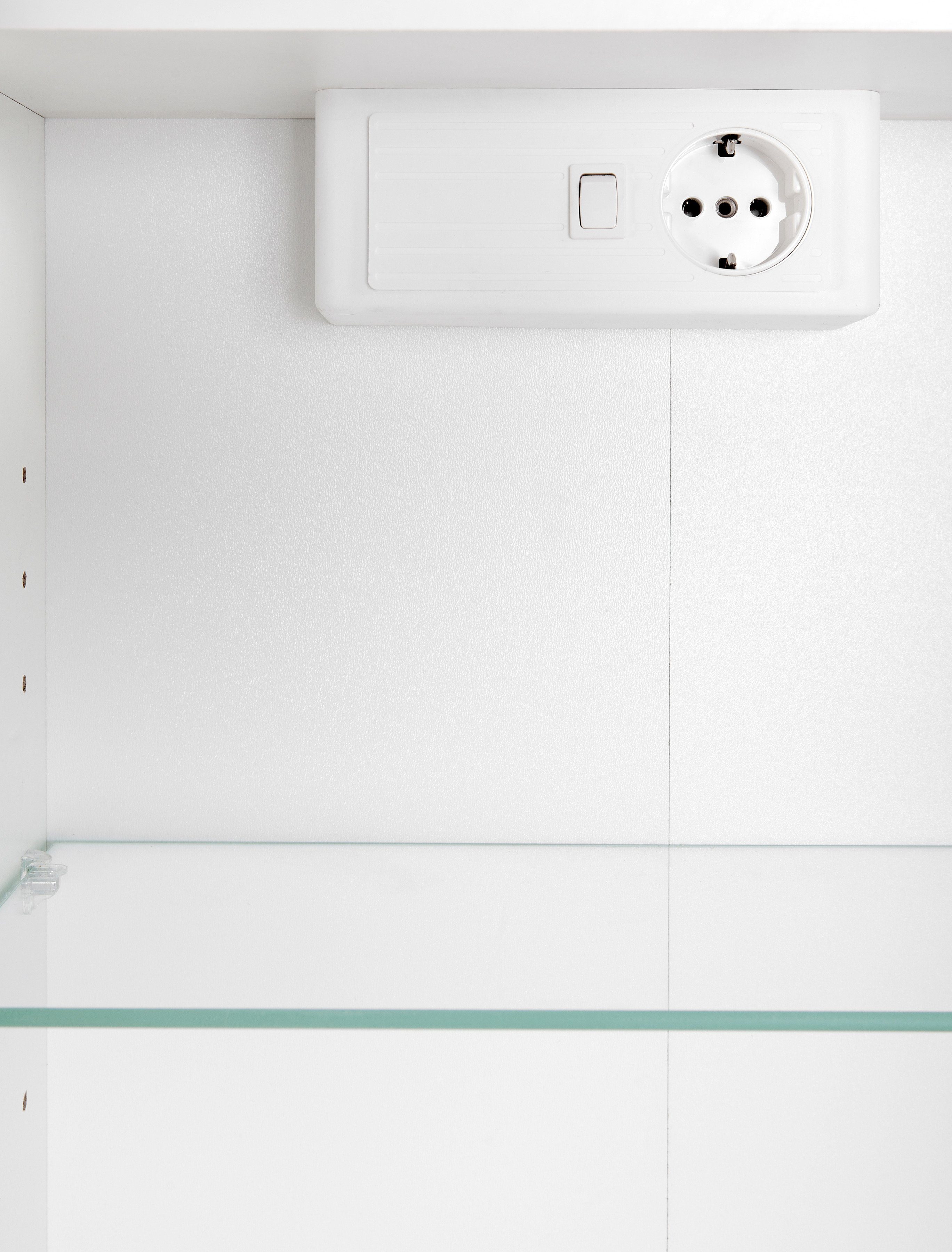 HELD MÖBEL Spiegelschrank Texas Breite 90 cm, mit LED-Beleuchtung