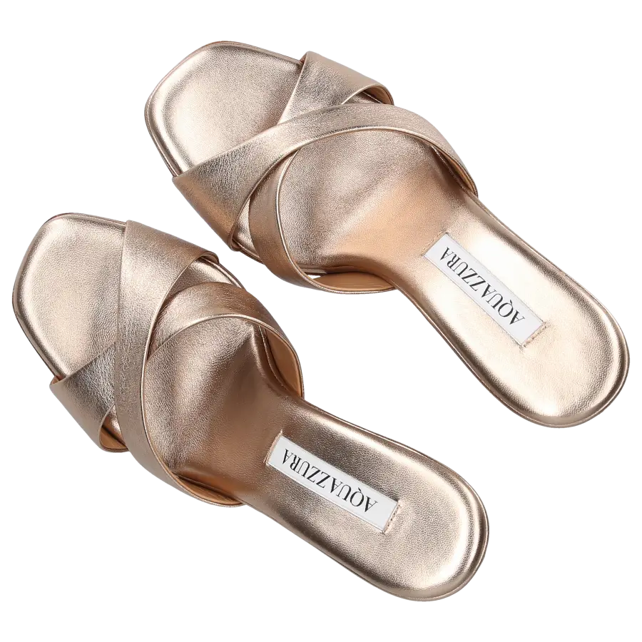Aquazzura - Sandalen YES DARLING 95 Kalbsleder - gold