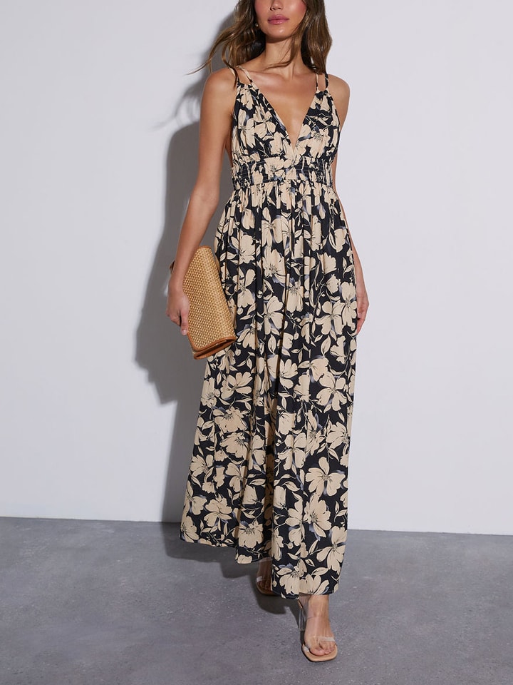 Milan Kiss Kleid in Schwarz/ Creme günstig kaufen