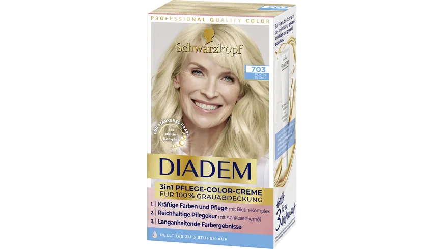 DIADEM 3in1 Pflege-Color-Creme 703 - platinblond