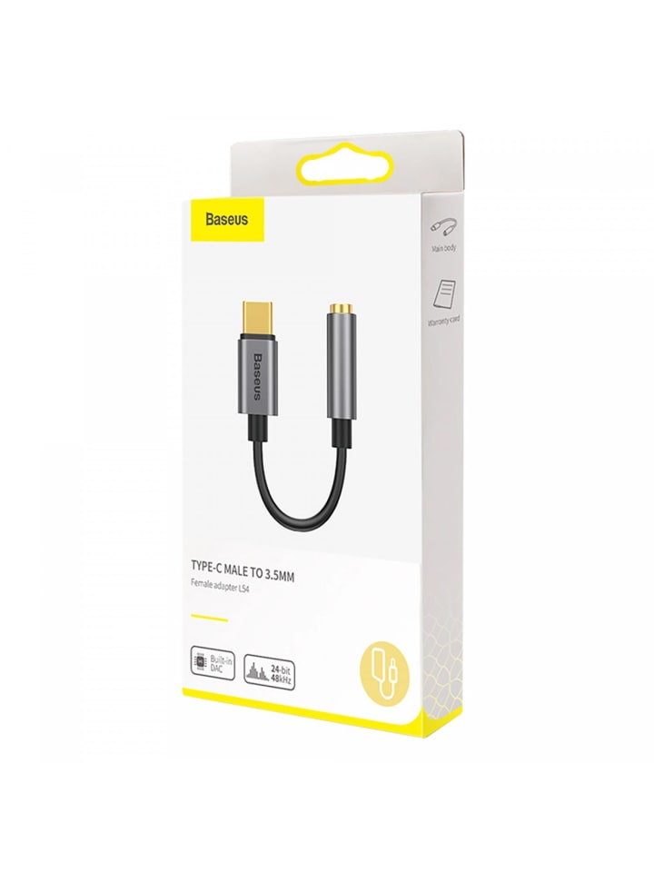 Baseus Baseus L54-Adapter für USB-C-Kopfhörer/Miniklinke in Grau günstig kaufen onesize