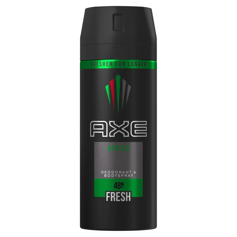 Axe dezodorantas purškiamas Afrikoje