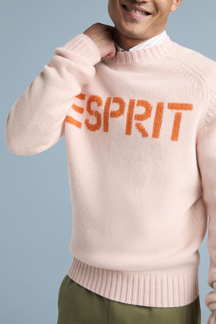 Logo-Pullover aus Wolle und Kaschmir