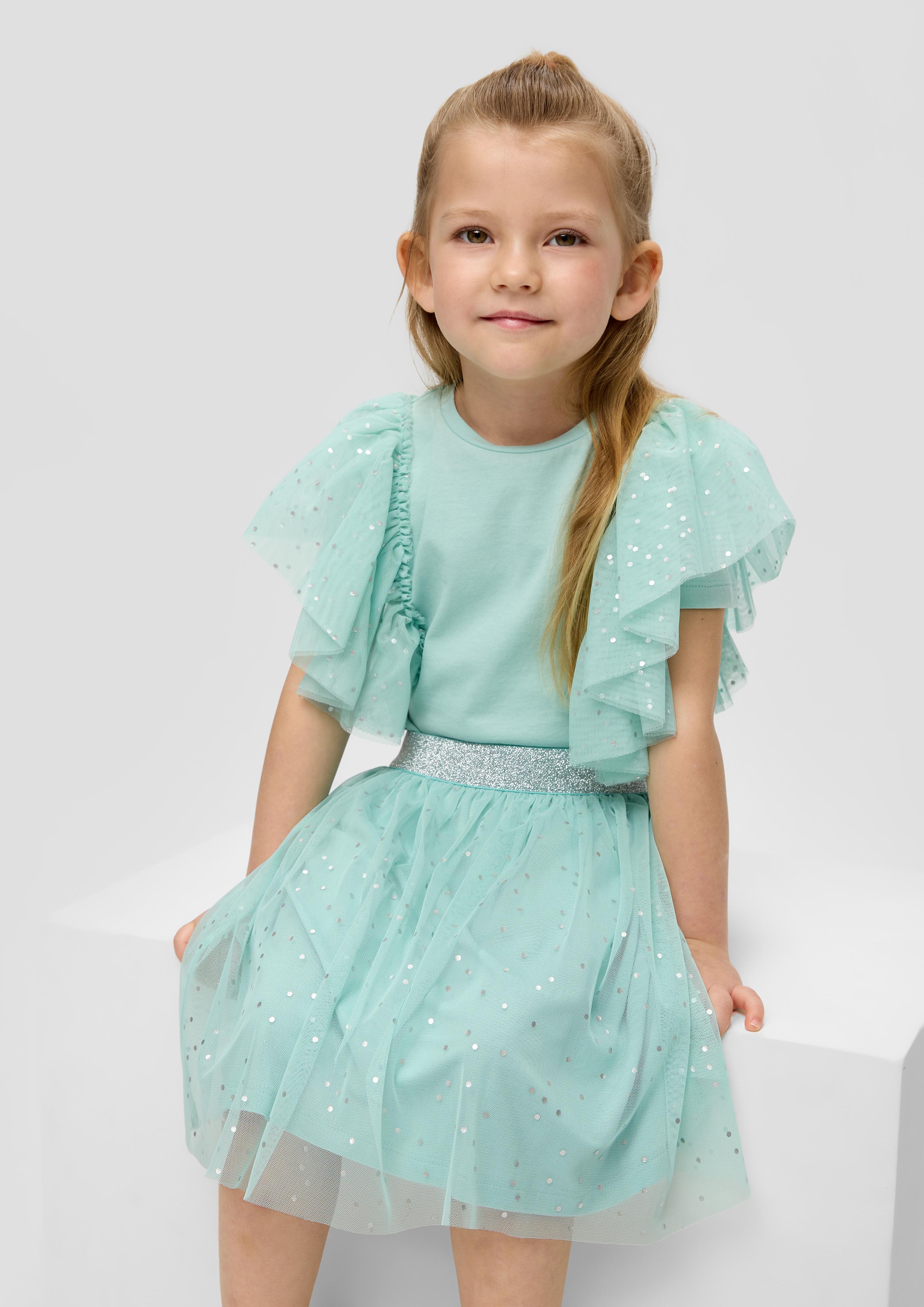 Rock mit Mesh-Layering  2140786-60A1