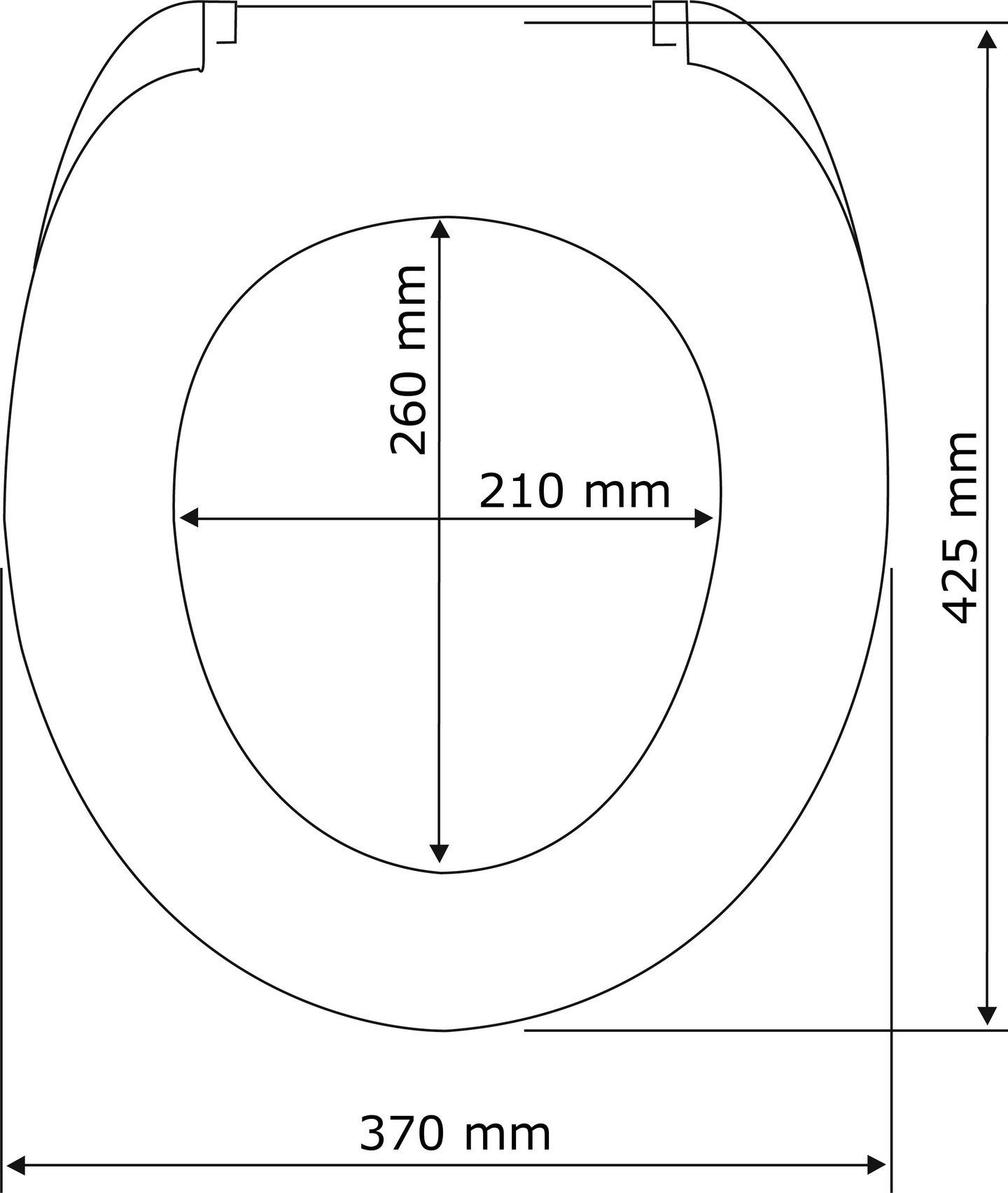 WENKO WC-Sitz Bambus Dunkel (1-St)